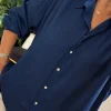 Mavi Saten Gömlek BG793