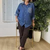Mavi Taşlı Gömlek BG320