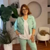 Mint Yeşili Ceket Takım 4953