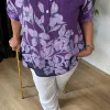 Mor Desenli Bluz 15455-26
