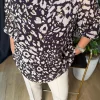 Mor Kolu Lastikli Bluz 3661
