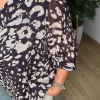 Mor Kolu Lastikli Bluz 3661