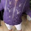 Mor Merserize Triko Bluz 1150
