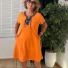 Oranj Elbise 34454Y