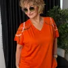 Oranj Penye Bluz Y1084