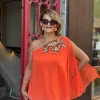 Oranj Pul Detaylı Bluz 26YB3550
