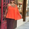 Oranj Pul Detaylı Bluz 26YB3550