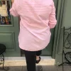 Pembe Ekose Desen Gömlek 6001