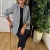Siyah Çizgili Ceket 6584