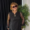 Siyah Dantel Bluz 2192
