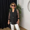 Siyah Dantel Ceket 6585