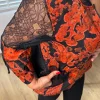 Siyah Dantelli Ceket 23109-1