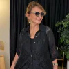 Siyah Dantelli Gömlek 5642