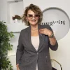 Siyah Ekose Ceket Takım 6701