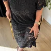 Siyah Elbise 8655