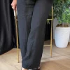 Siyah Keten Pantolon 207-1