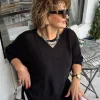 Siyah Merserize Bluz 3035