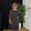 Siyah Puantiyeli Elbise 8814