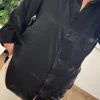 Siyah Saten Gömlek BG794