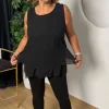 Siyah Şifon Bluz 2225