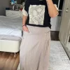 Taş Rengi Cepli Etek 13816