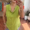 Yeşil Askılı Sıfır Kol Bluz KG-25003