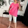 Yıldız Desen Yaldızlı Simli Bluz 41779