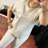 Yıldız Desen Yaldızlı Simli Bluz 41779