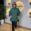 Zümrüt Yeşili Kapitone Mont 7049