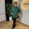 Zümrüt Yeşili Kapitone Mont 7049