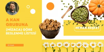 A Kan Grubuna (Mizaca) Göre Beslenme Listesi