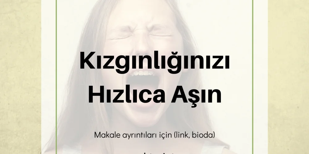 Mutluluğun Sırları – 1 Kızgınlığı Hızla Aşmak