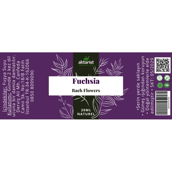 Fuchsia - Bach Flowers Water 20Ml
