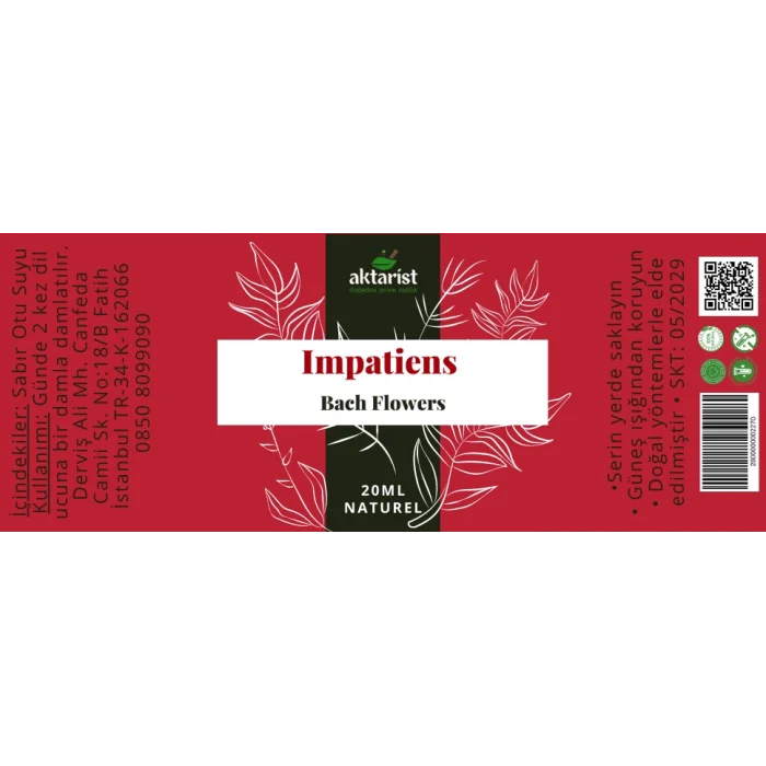 Impatiens - Bach Flowers Water 20Ml
