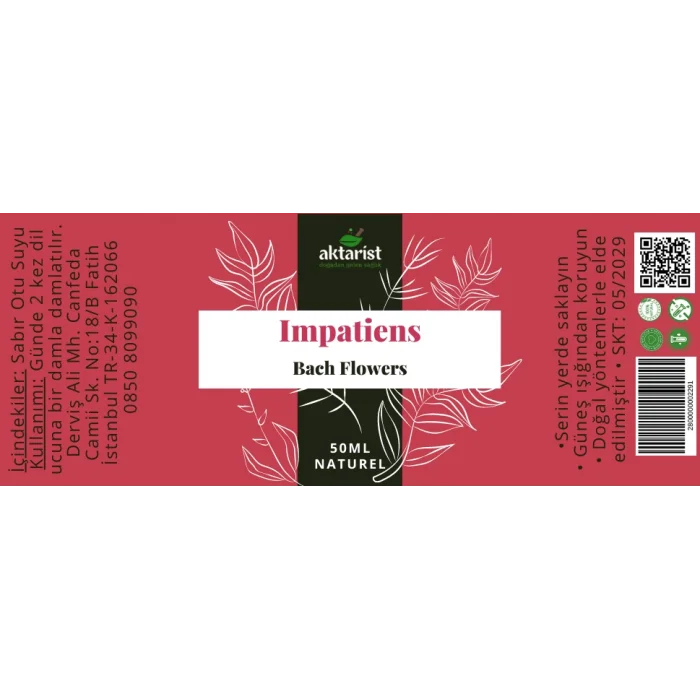 Impatiens - Bach Flowers Water 50Ml