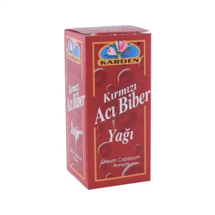 Karden Kırmızı Acı Biber Yağı 50Ml