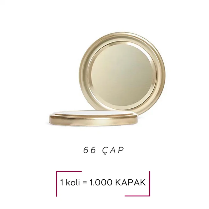 Paşabahçe Cam Kavanoz Kapağı 66 Mm Gold