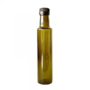 500 Ml Dorika Yeşil (silindir Şişe) - Tıpa - Siyah Kapak