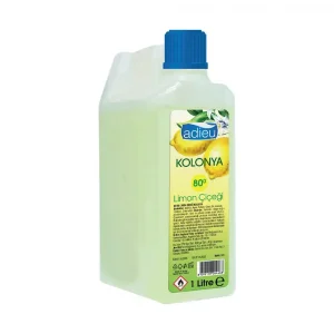 Adieu Limon Çiçeği Kolonyası 80 Derece 1000ml