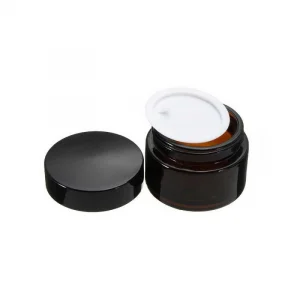 Amber Krem Kavanozu Set - 30 Ml Siyah Kapak