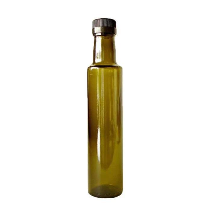 500 Ml Dorika Yeşil (silindir Şişe) - Tıpa - Siyah Kapak