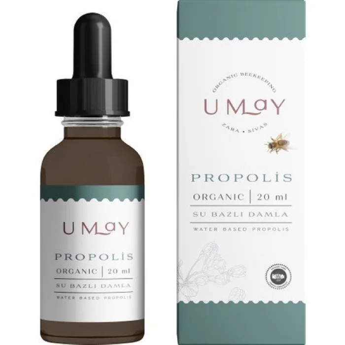 Umay Herbal Organik Sıvı Propolis 20 Ml ( Su Bazlı )