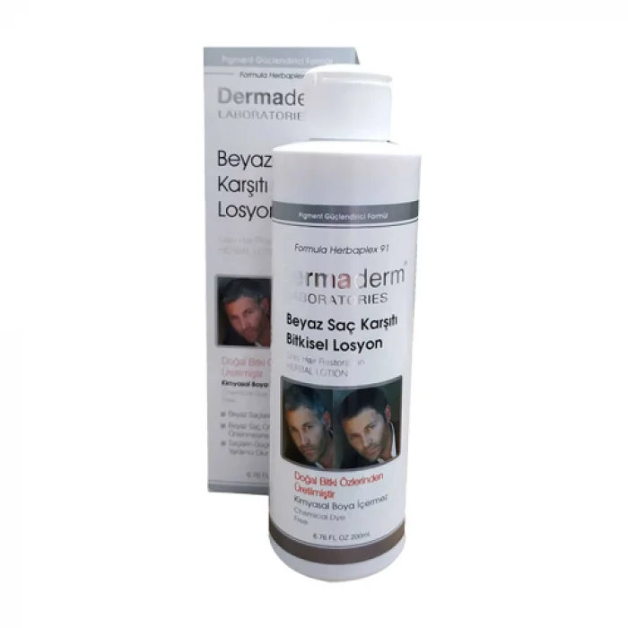 Dermaderm Beyaz Saç Karşıtı Bitkisel Losyon 200ml