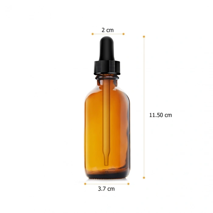 Şişe Amber Cam 50 Ml - Kahverengi Ecza Numune Şişesi 50cc Cam Damlalıklı