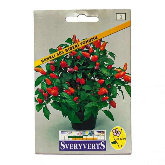 Sveryverts Renkli Süs Biberi Tohumu