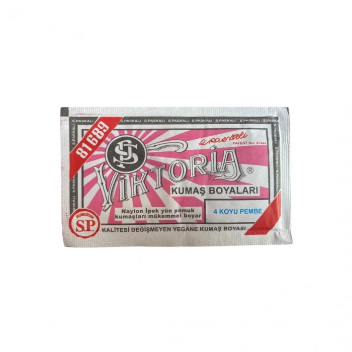 Viktoria Kumaş Boyası 4 Koyu Pembe