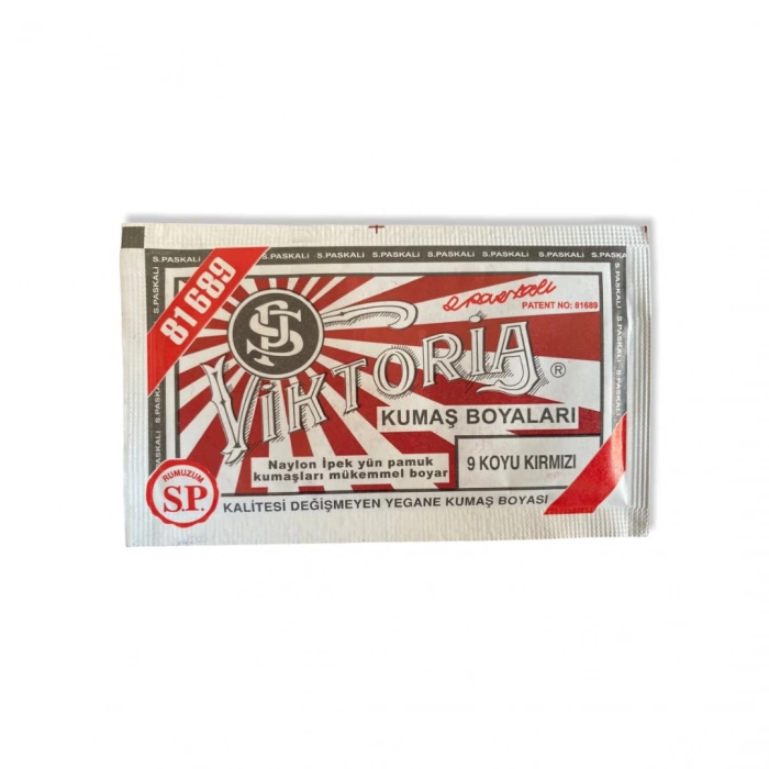 Viktoria Kumaş Boyası 9 Koyu Kırmızı