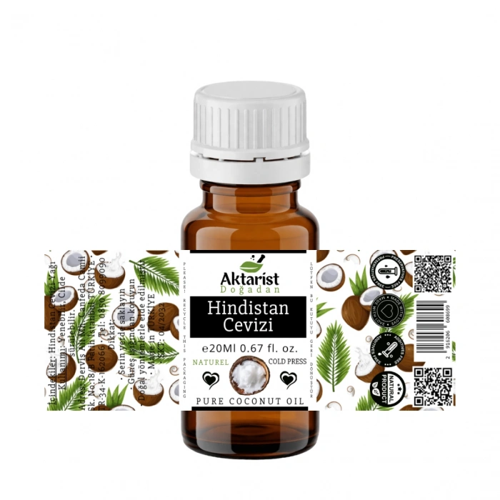 Aktarist Hindistan Cevizi Yağı Soğuk Pres 20Ml