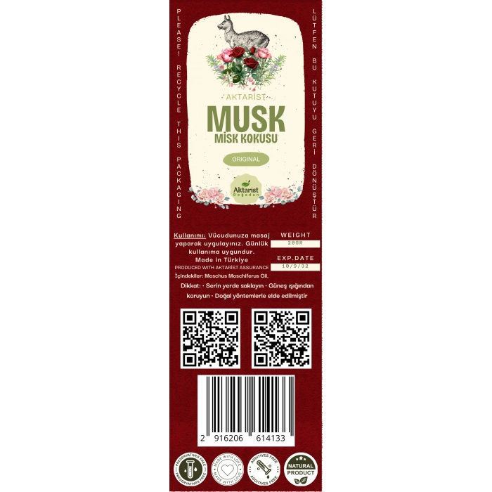 Aktarist Misk Kokusu Orijinal
