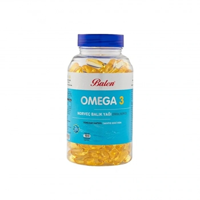 Balen Omega 3 Norveç Balık Yağı 100lü Yumuşak Kapsül 1380mg